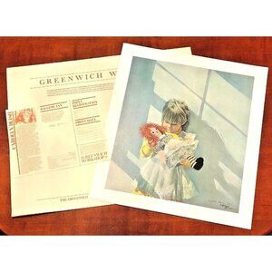 18"x20" Limited Edition Signed Numbered PRINT Raggedy Ann by CAROLYN BLISH 1979